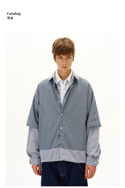 MADWITCH DECONSTRUCTED PANELED SHIRT #RC013