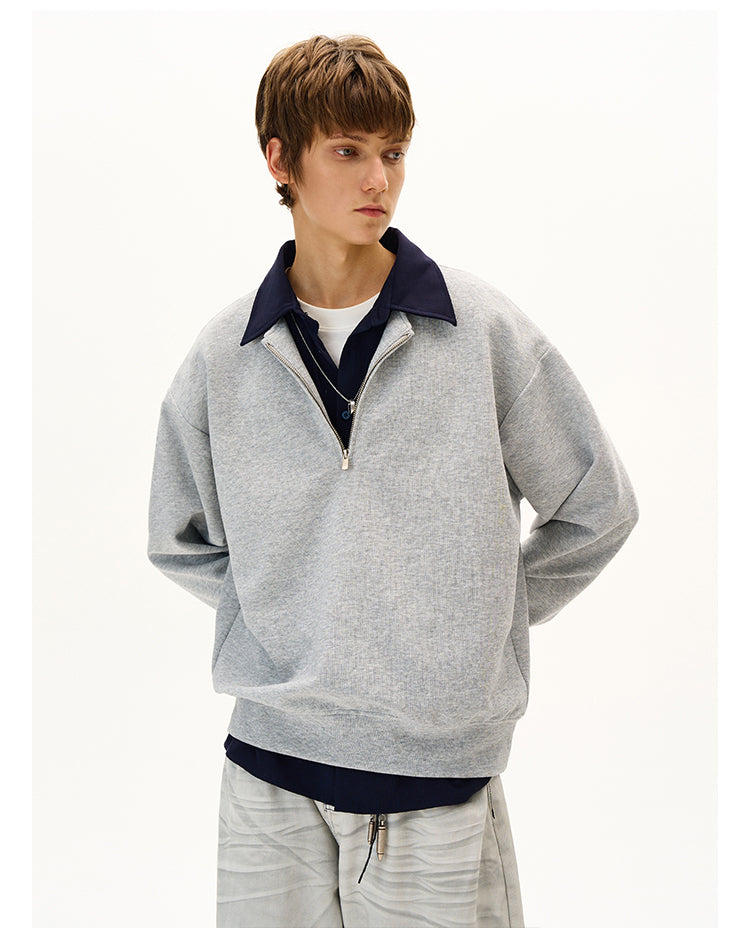 MADWITCH CASUAL PANELED SWEATSHIRT #C329Q25