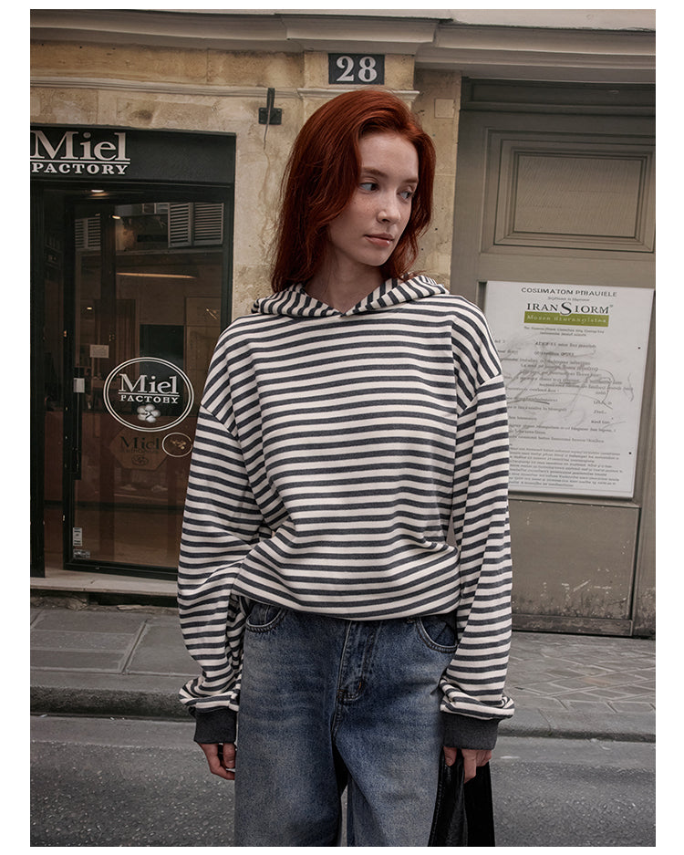 MADWITCH RETRO STRIPED SWEATSHIRT #RH45