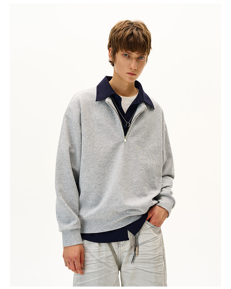 MADWITCH CASUAL PANELED SWEATSHIRT #C329Q25