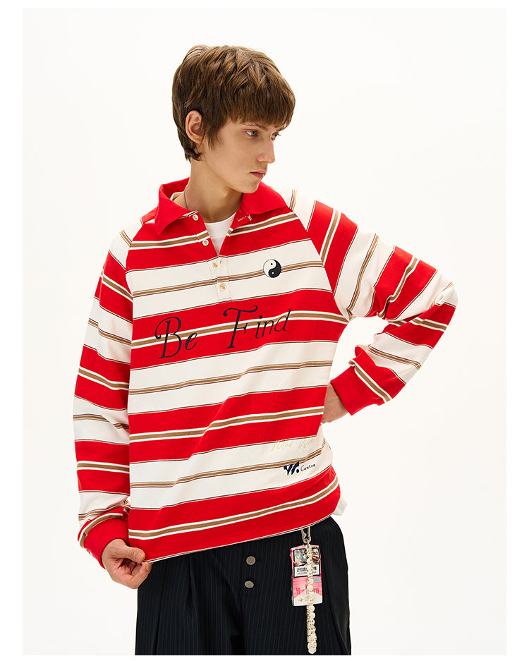 MADWITCH CONTRAST STRIPE TOP #MC5107