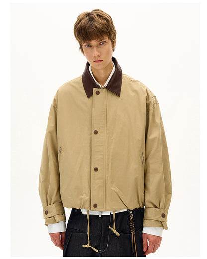 MADWITCH LEATHER-COLLAR JACKET #0251