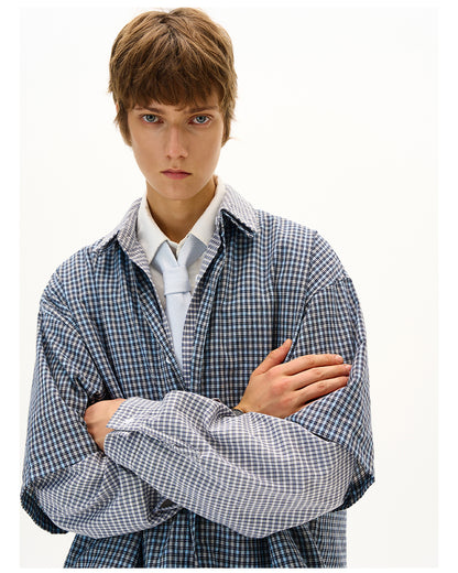 MADWITCH DECONSTRUCTED PANELED SHIRT #RC013