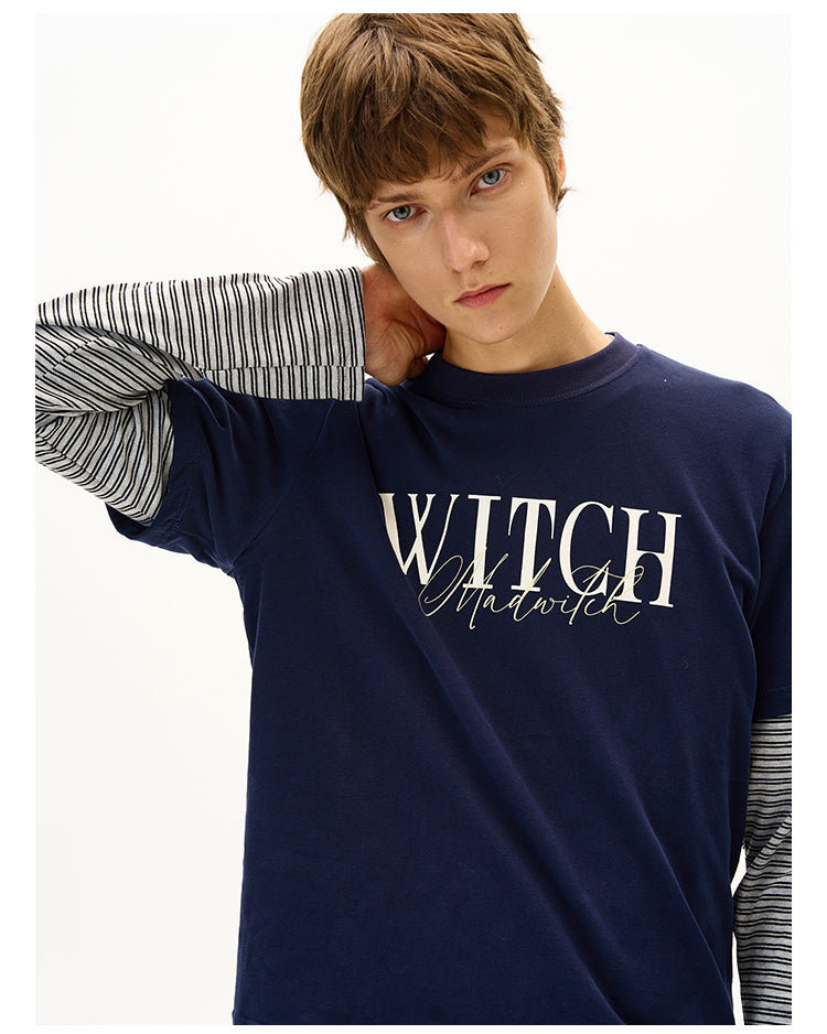 MADWITCH AUX LAYERED PRINT LONG SLEEVE #MK4187