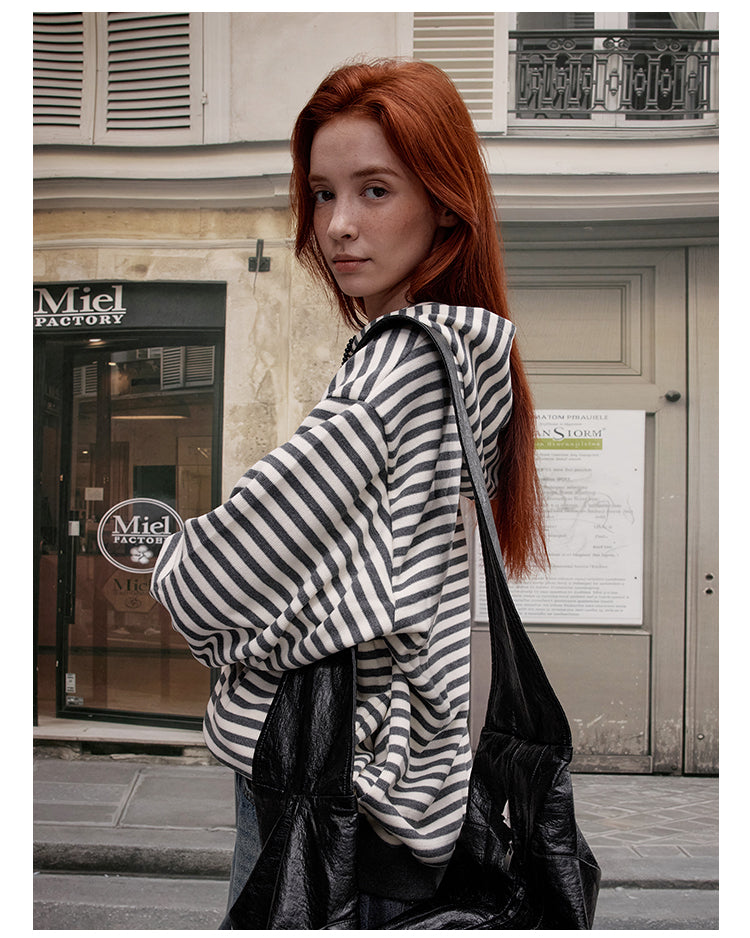 MADWITCH RETRO STRIPED SWEATSHIRT #RH45