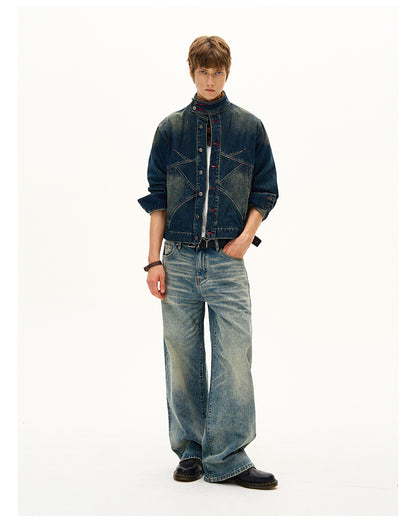 MADWITCH VINTAGE MANDARIN WORK JACKET #DY995