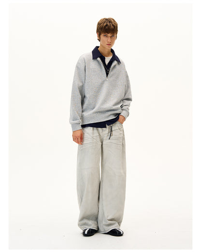 MADWITCH CASUAL PANELED SWEATSHIRT #C329Q25