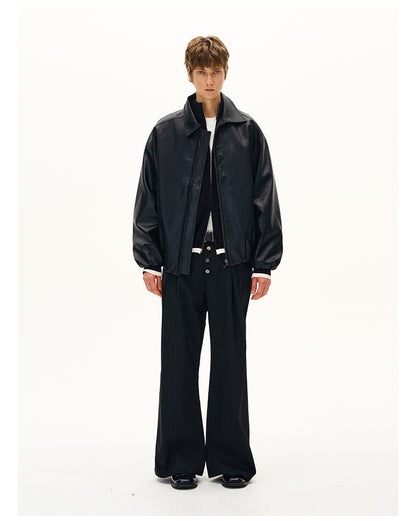 MADWITCH MOTORCYCLE PU LEATHER JACKET #AW25070