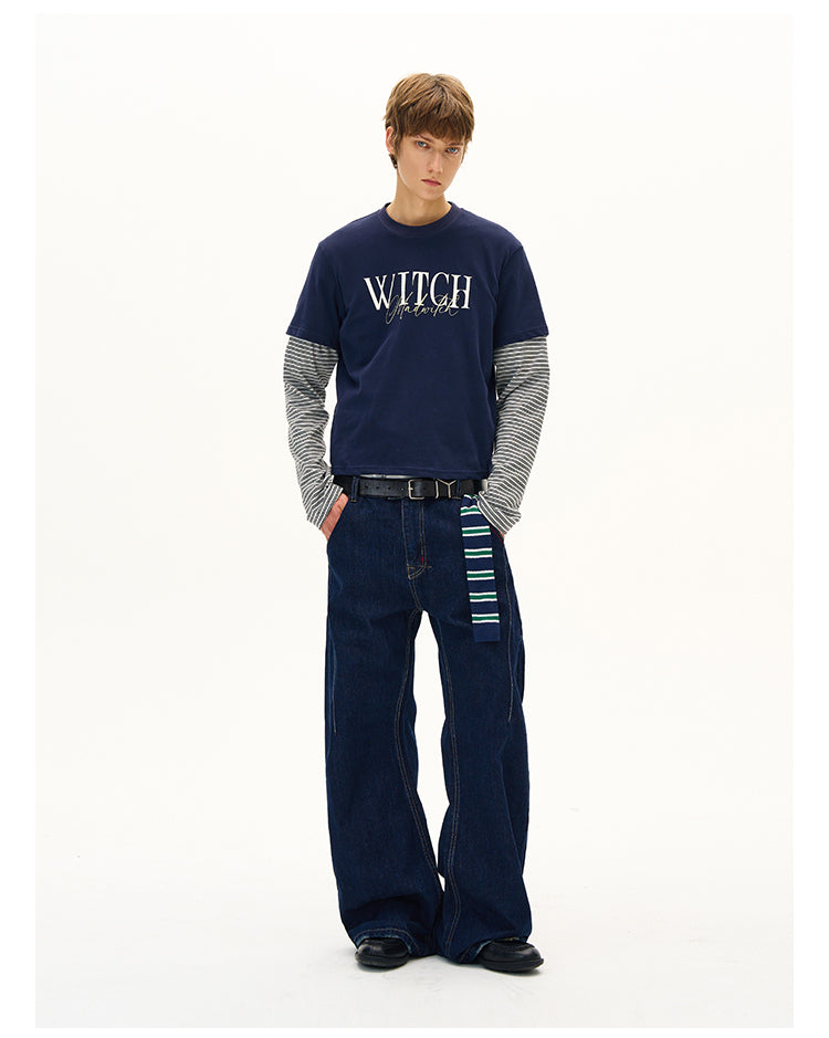 MADWITCH AUX LAYERED PRINT LONG SLEEVE #MK4187