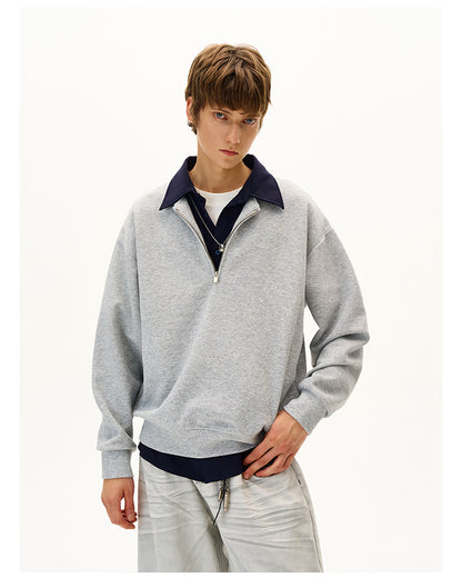 MADWITCH CASUAL PANELED SWEATSHIRT #C329Q25
