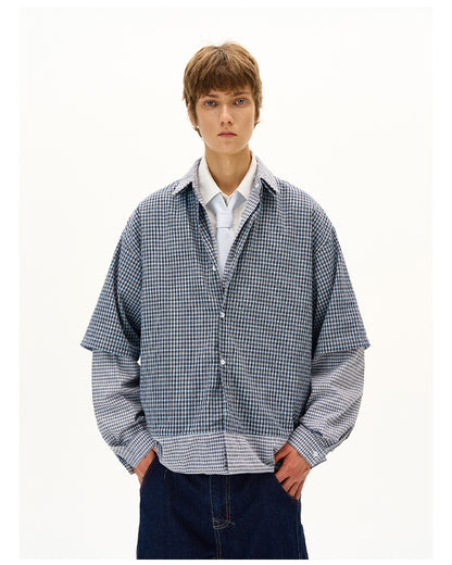 MADWITCH DECONSTRUCTED PANELED SHIRT #RC013