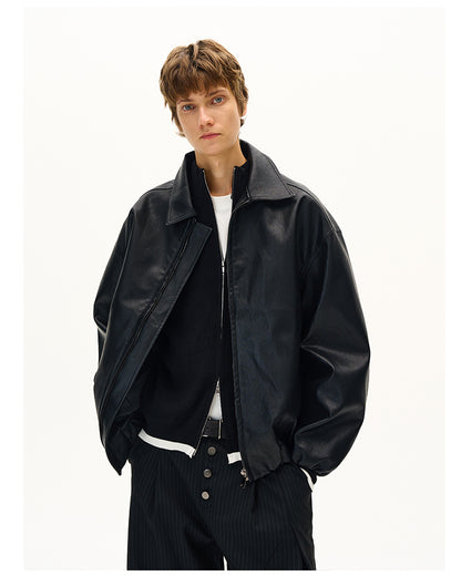 MADWITCH MOTORCYCLE PU LEATHER JACKET #AW25070