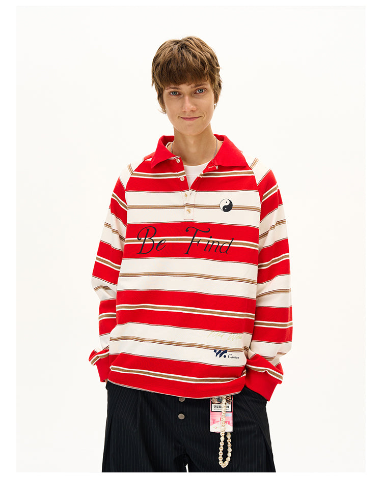 MADWITCH CONTRAST STRIPE TOP #MC5107