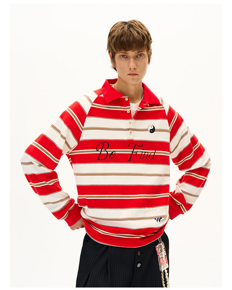 MADWITCH CONTRAST STRIPE TOP #MC5107