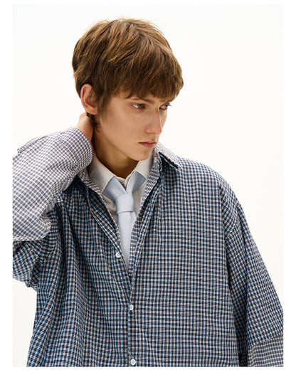 MADWITCH DECONSTRUCTED PANELED SHIRT #RC013