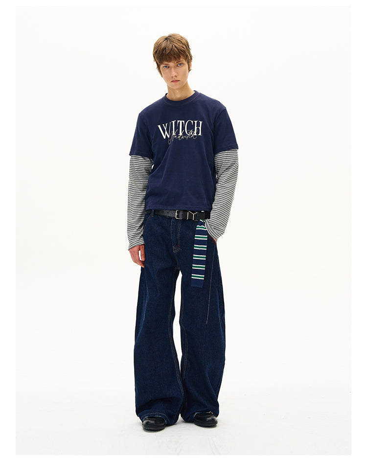 MADWITCH AUX LAYERED PRINT LONG SLEEVE #MK4187