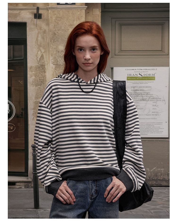 MADWITCH RETRO STRIPED SWEATSHIRT #RH45