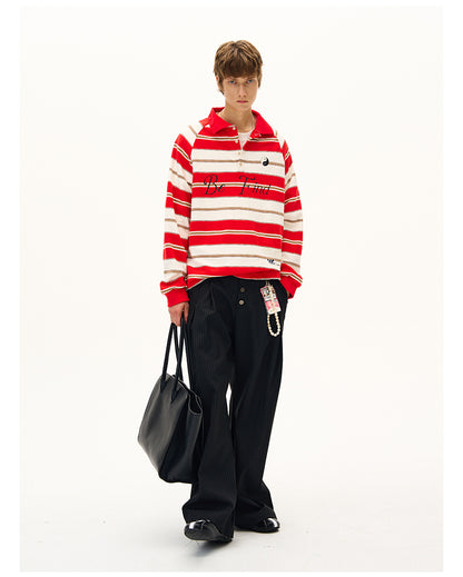 MADWITCH CONTRAST STRIPE TOP #MC5107