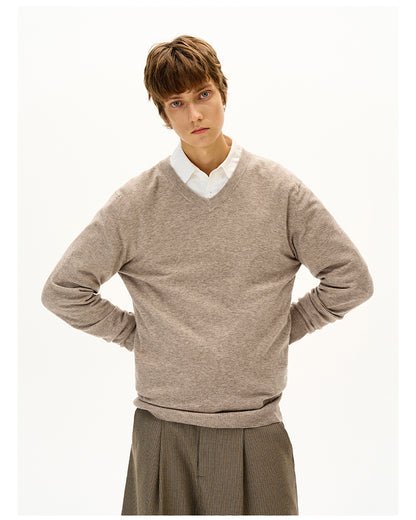 MADWITCH VINTAGE V-NECK WOOL SWEATER #M6662