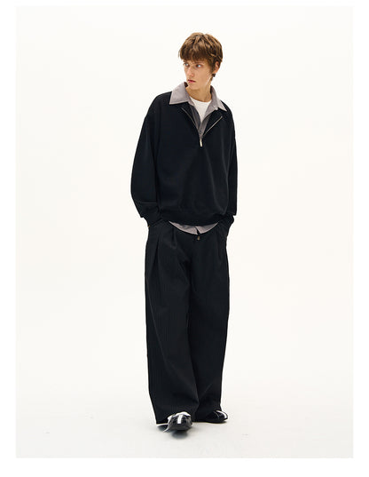 MADWITCH CASUAL PANELED SWEATSHIRT #C329Q25