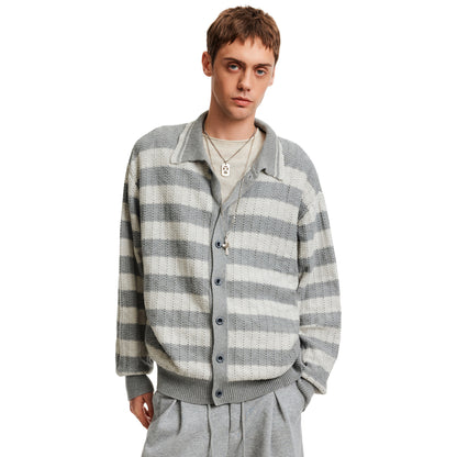 MADWITCH STRIPE LAZY CARDIGAN #68966
