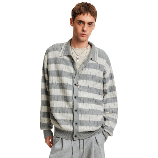 MADWITCH STRIPE LAZY CARDIGAN #68966