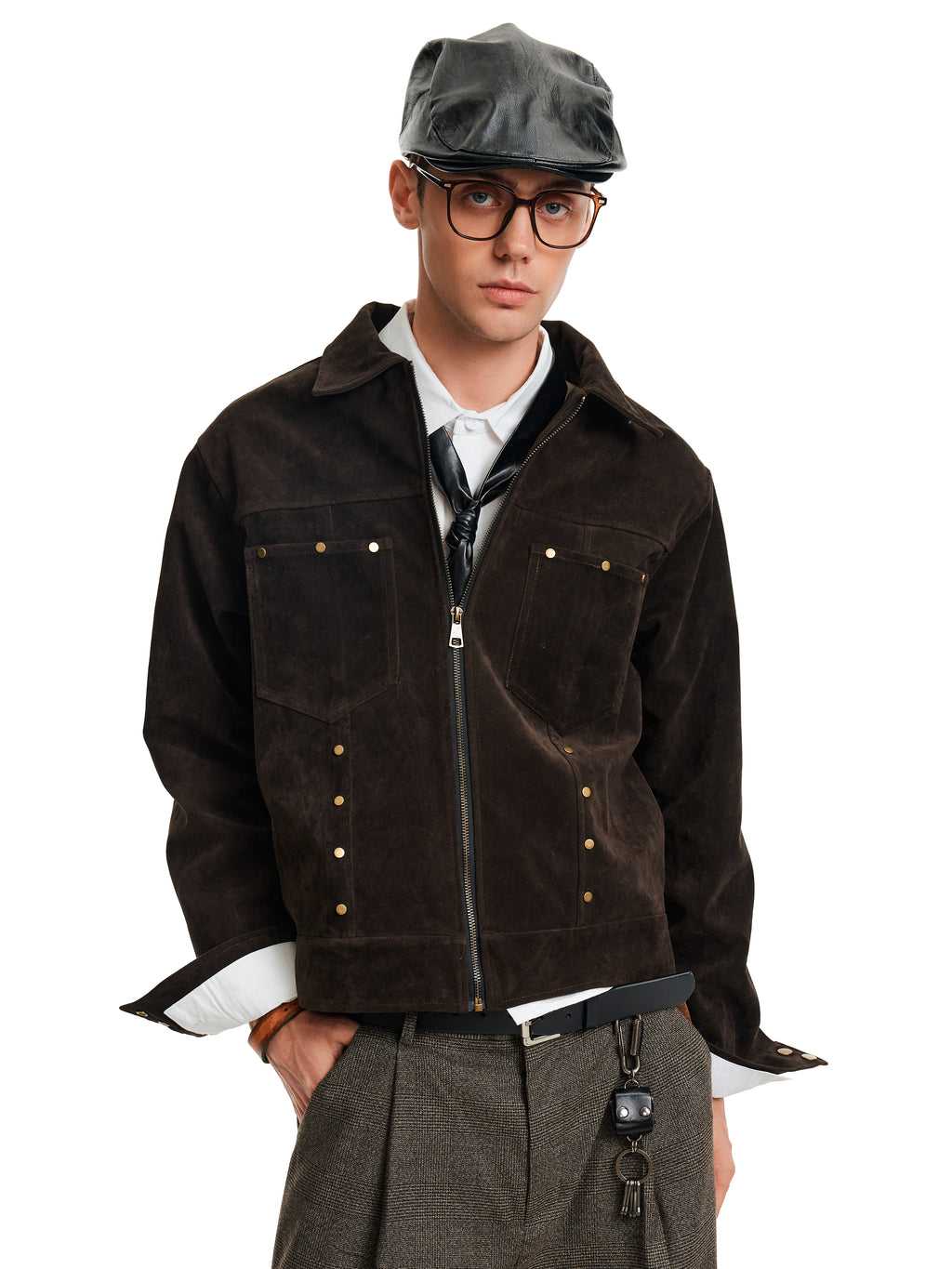 MADWITCH STUD SUEDE JACKET #5079