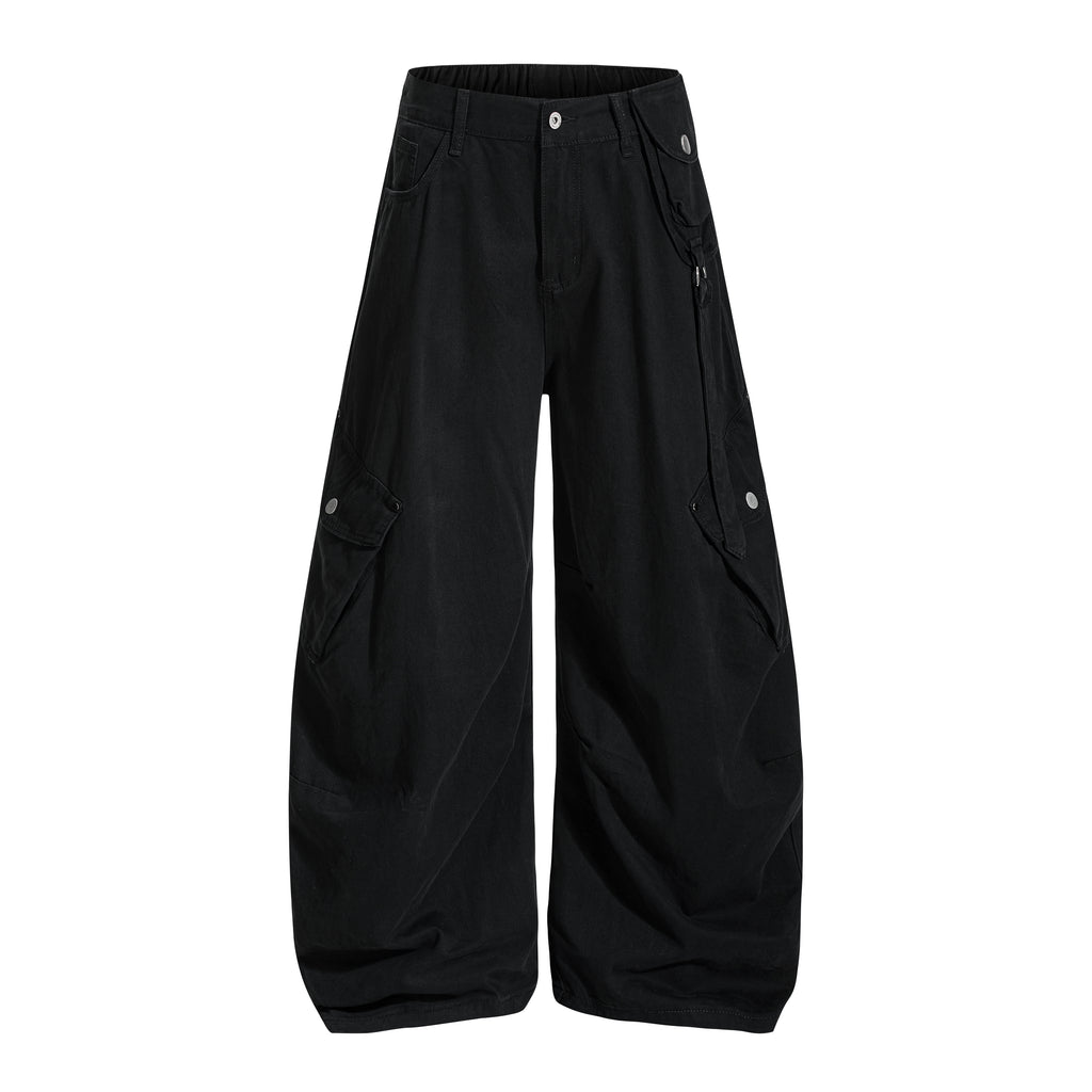 MADWITCH UTILITY SLUNG TROUSERS #H5787