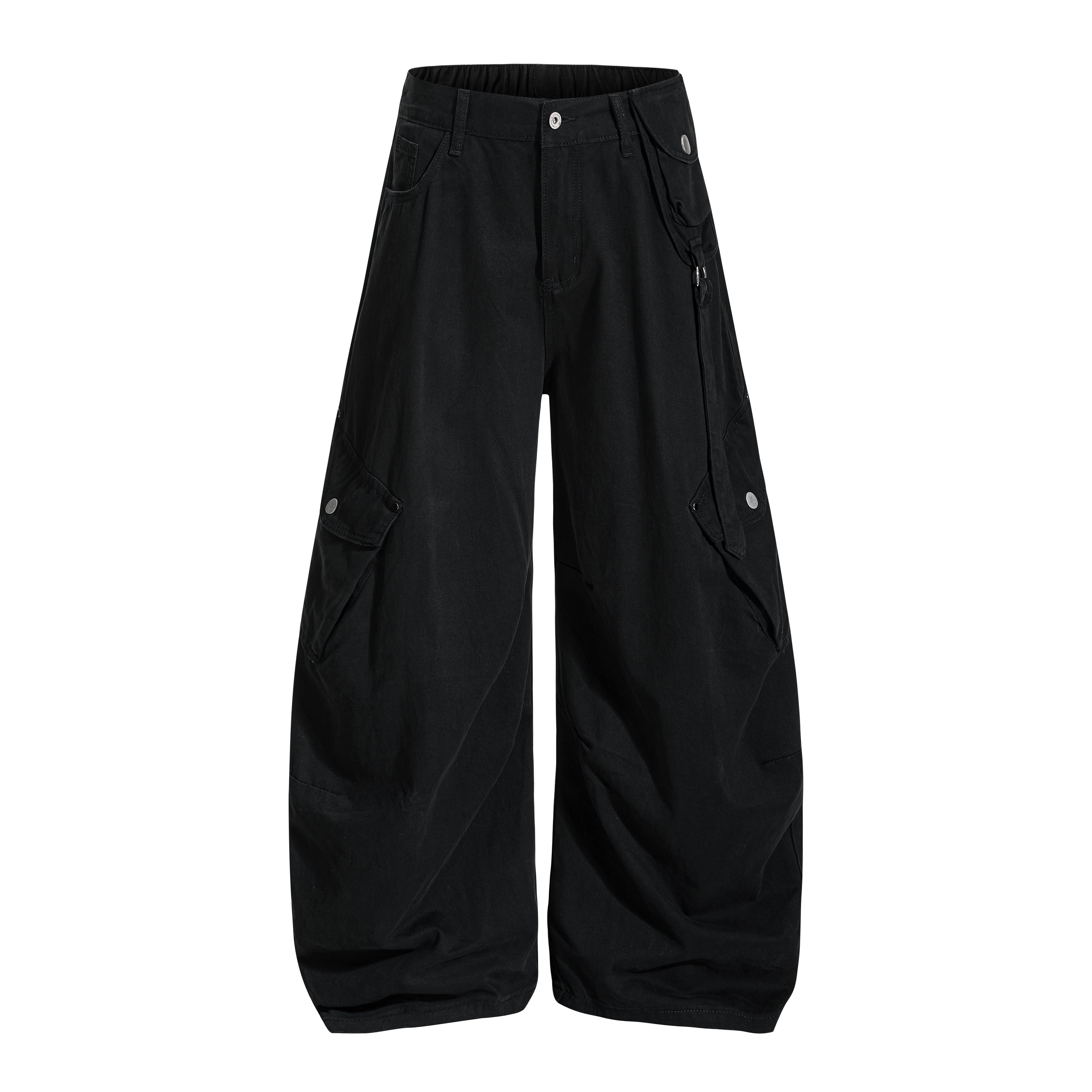 MADWITCH UTILITY SLUNG TROUSERS #H5787