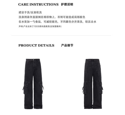 MADWITCH STREETWEAR EDGY CARGO PANTS #WH6892