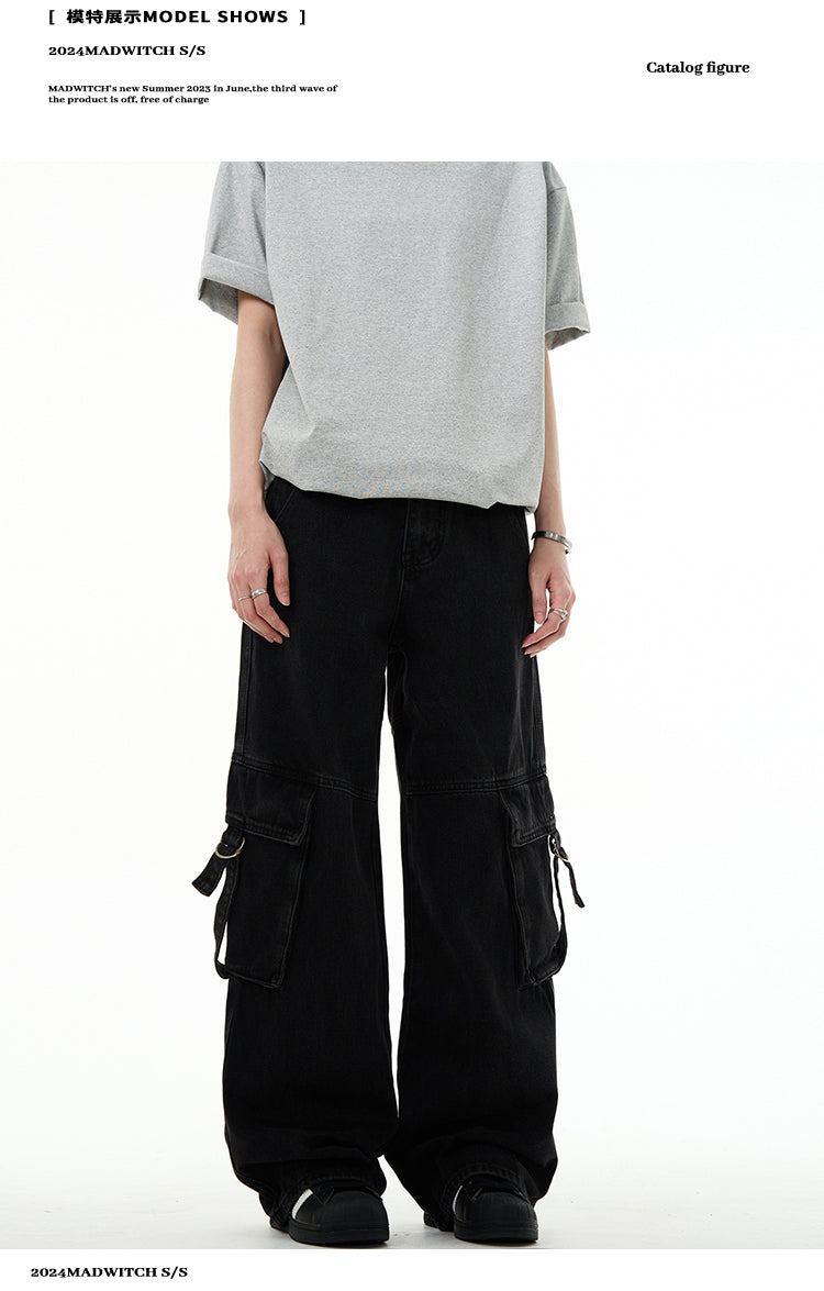 MADWITCH STREETWEAR EDGY CARGO PANTS #WH6892