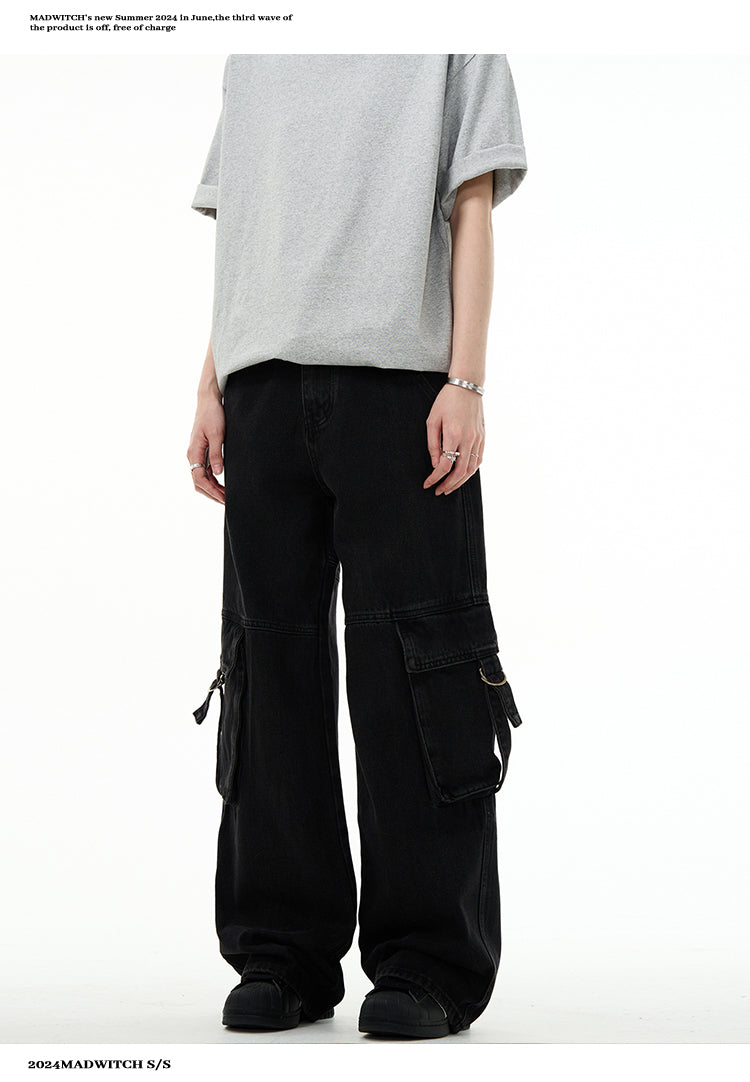 MADWITCH STREETWEAR EDGY CARGO PANTS #WH6892