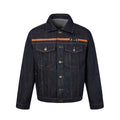 MADWITCH RAW-DENIM COLLARED CROPPED UTILITY JACKET #2606WT3040