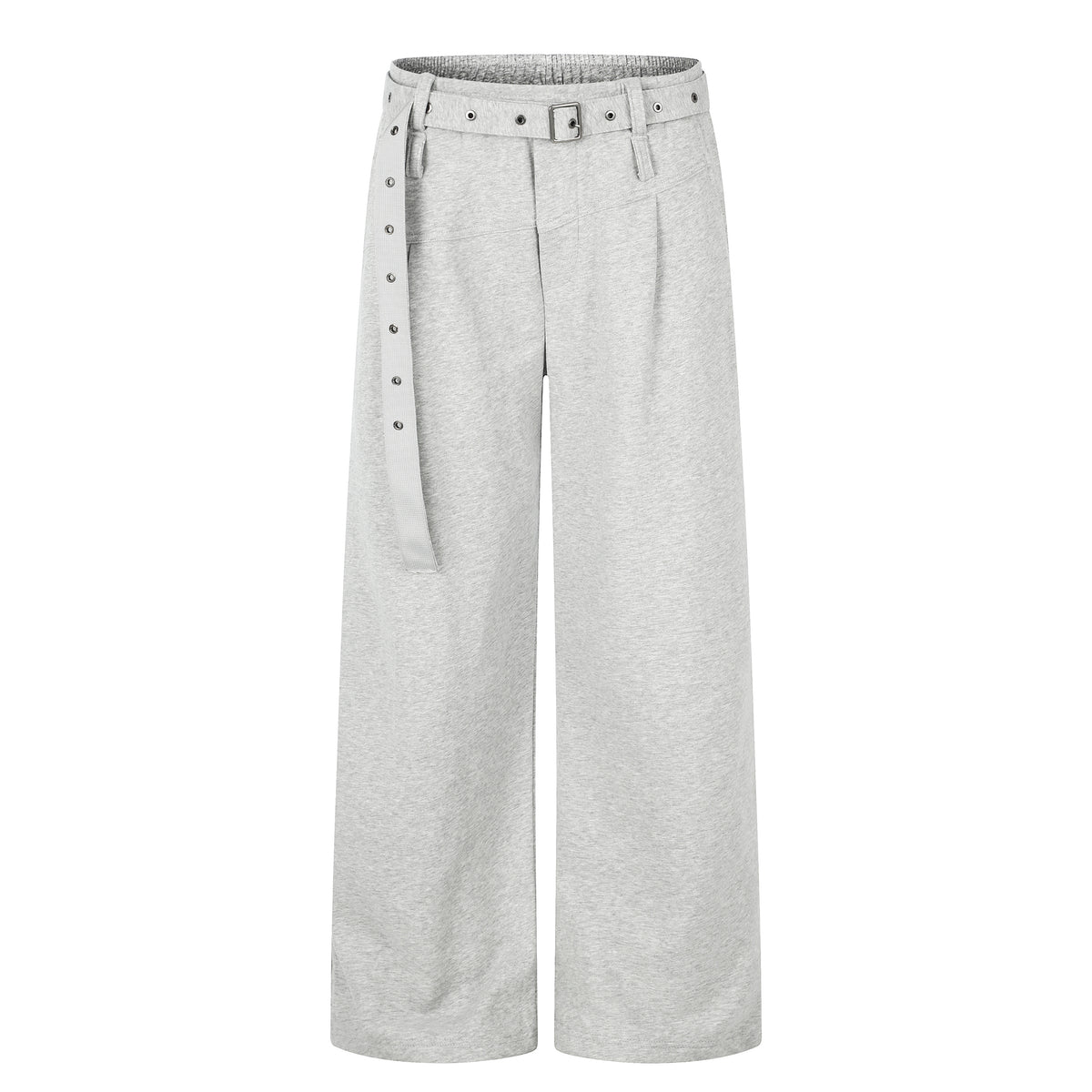 MADWITCH EYELET-BELTED WIDE-LEG RELAXED SWEATPANTS #CK61113