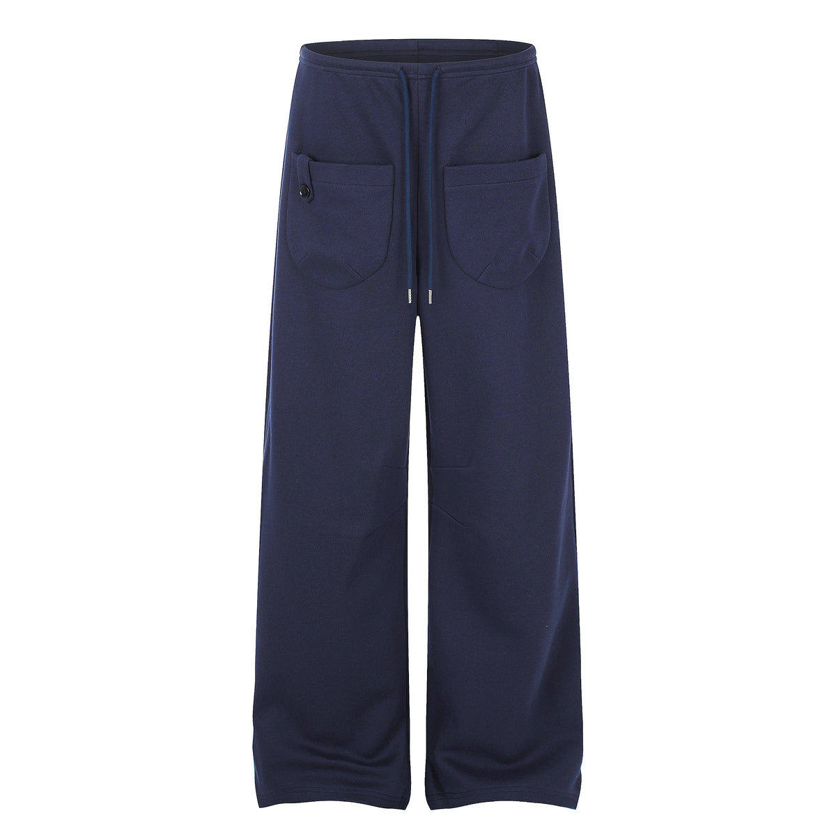 MADWITCH BUTTON-POCKET DRAWSTRING WIDE-LEG SWEATPANTS #C1079