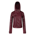 MADWITCH WASHED PU HOODED JACKET #L2026579