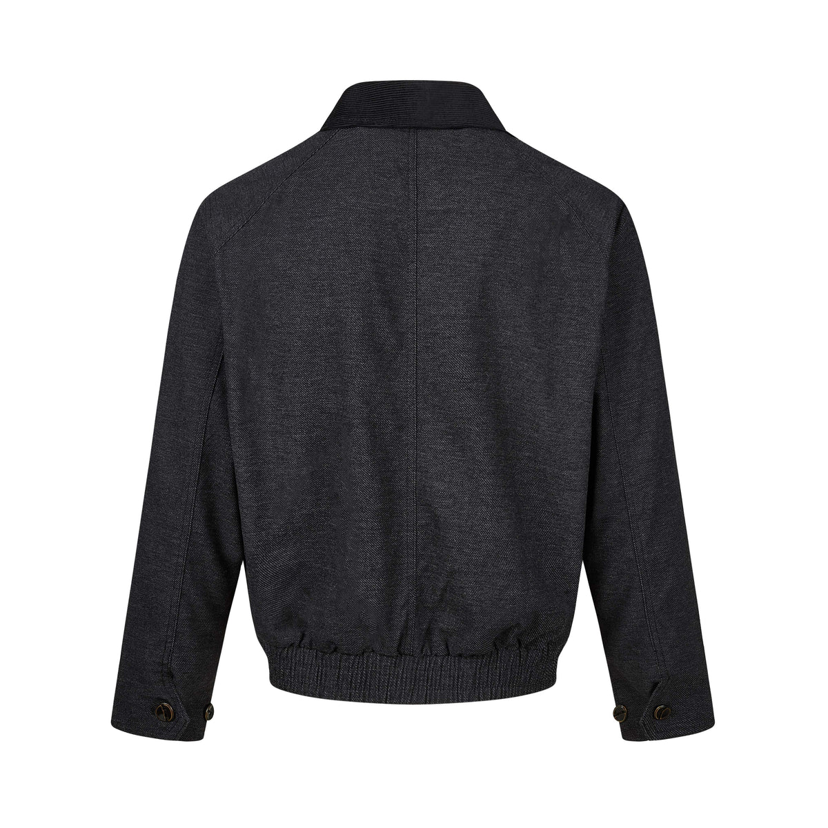 MADWITCH CONTRAST-COLLAR TWO-WAY-ZIP HARRINGTON JACKET #2606WT6067