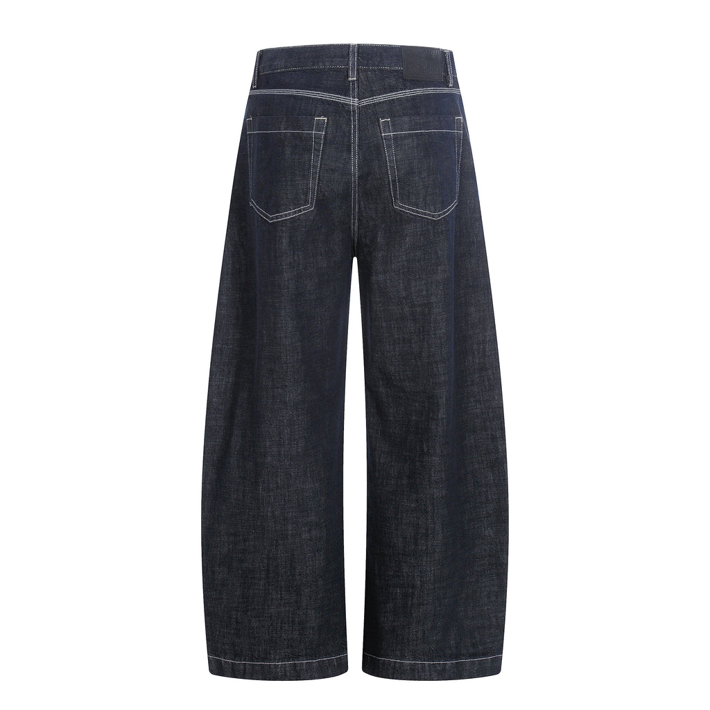 MADWIT RAW DENIM DECONSTRUCTED WIDE JEANS #GPC9781