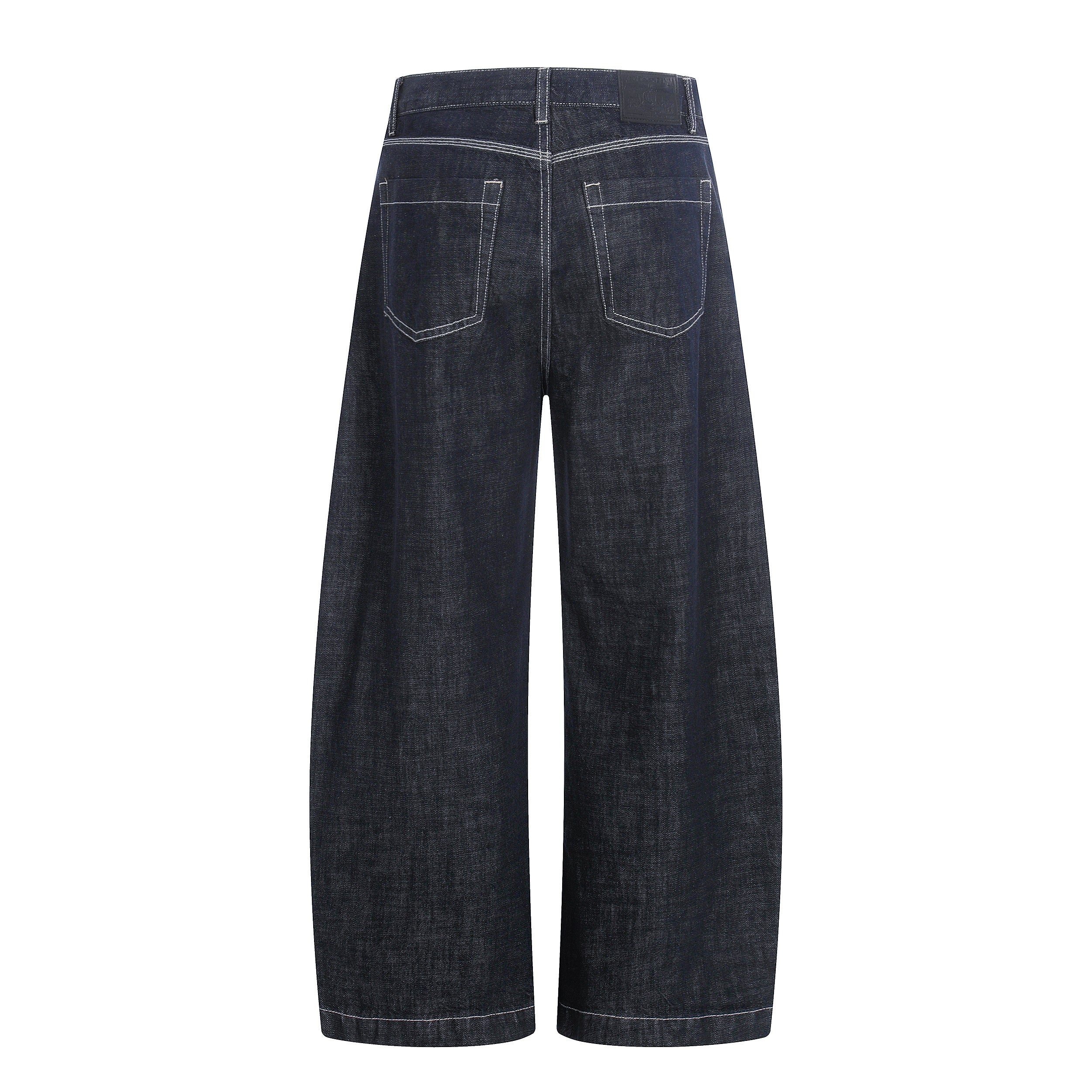 MADWIT RAW DENIM DECONSTRUCTED WIDE JEANS #GPC9781