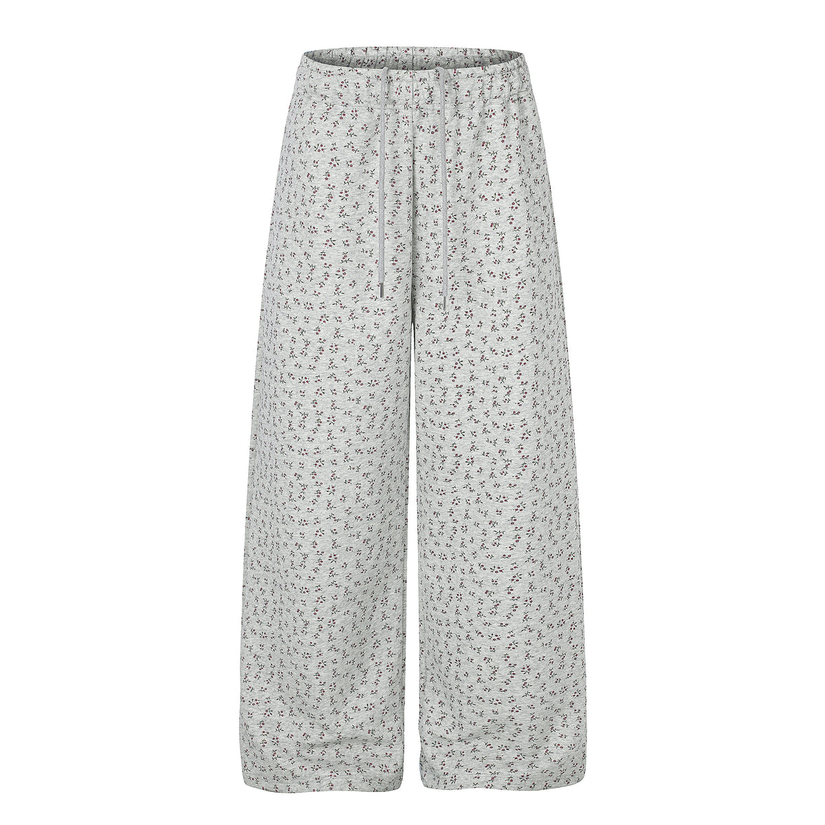MADWITCH FLORAL-PRINT ELASTIC-WAIST WIDE-LEG PANTS #C1100