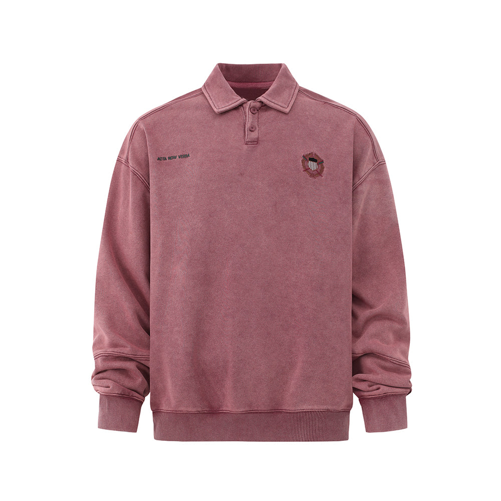 MADWITCH UNISEX RETRO POLO SWEATSHIRT #9693