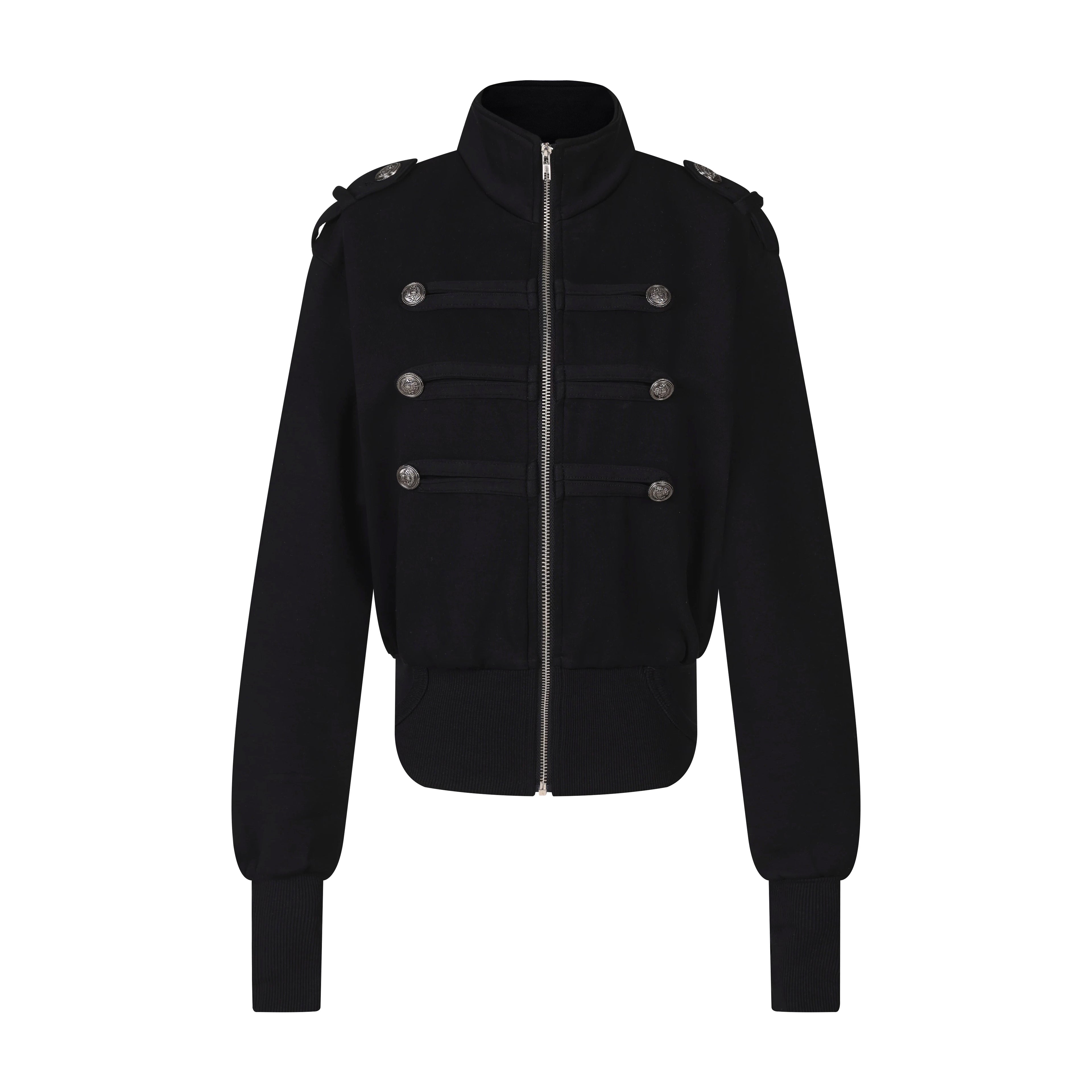 MADWITCH MILITARY NAPOLEON ZIP CARDIGAN #L2026550