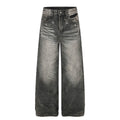 MADWITCH RHINESTONE WASHED WIDE-LEG JEANS #G60078
