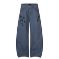 MADWITCH STAR-PRINT WASHED WIDE-LEG TROUSERS #G60156