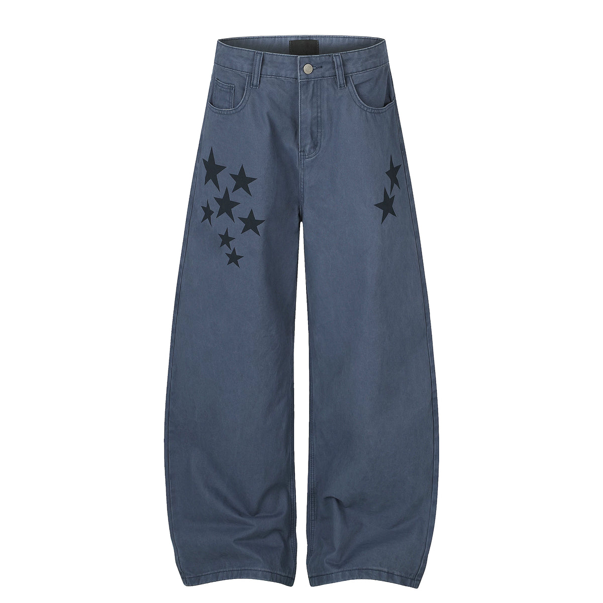 MADWITCH STAR-PRINT WASHED WIDE-LEG TROUSERS #G60156