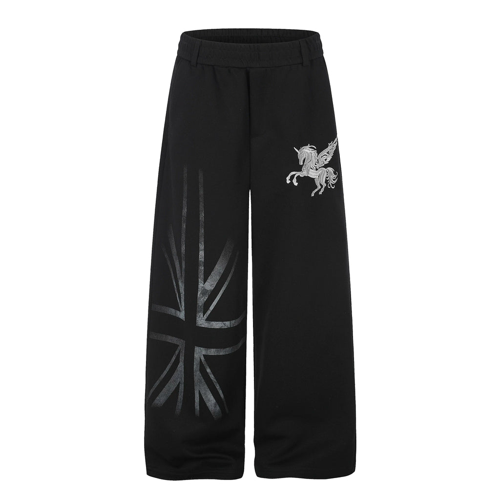 MADWITCH UNICORN STAR WIDE-LEG SWEATPANTS #C1029