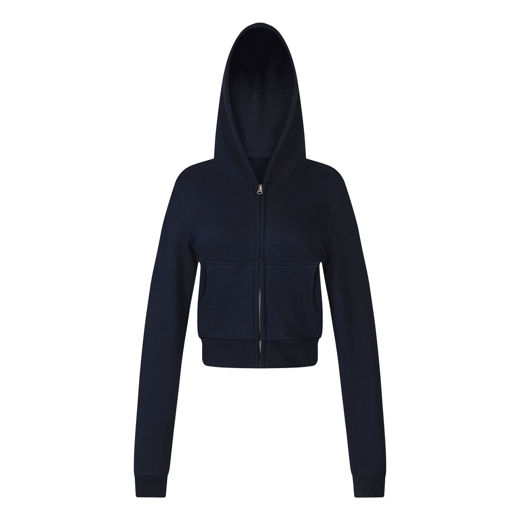 MADWITCH CROPPED SLIM-FIT ZIP HOODIE #C2026338