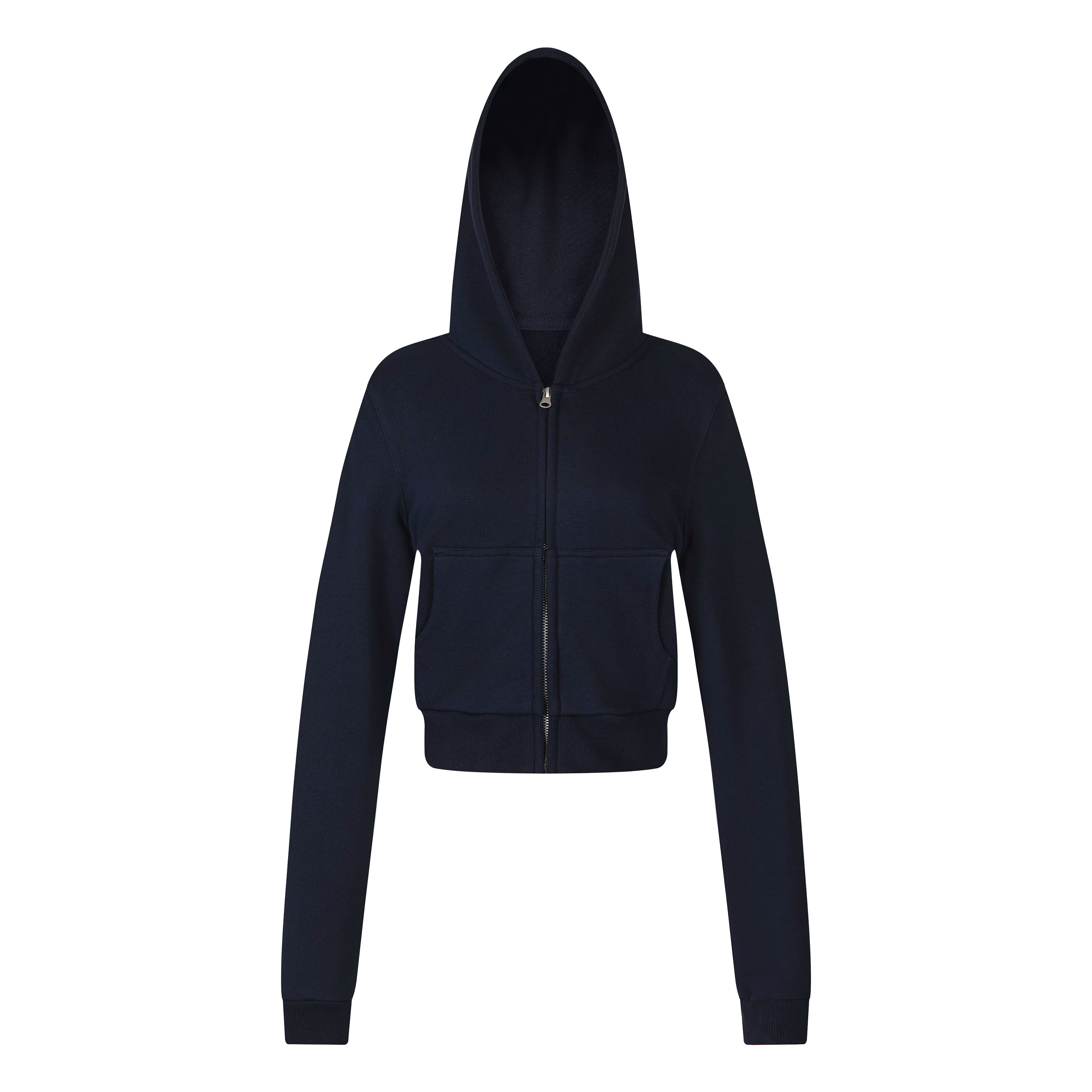 MADWITCH CROPPED SLIM-FIT ZIP HOODIE #C2026338
