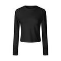MADWITCH CROPPED RIBBED LONG TEE #C2026347