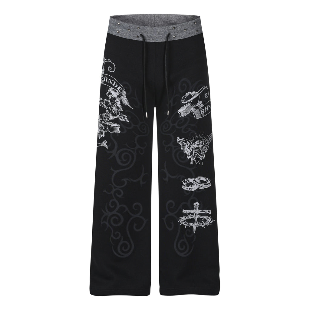 MADWITCH THORN ANGEL STUDDED SWEATPANTS #L2026543